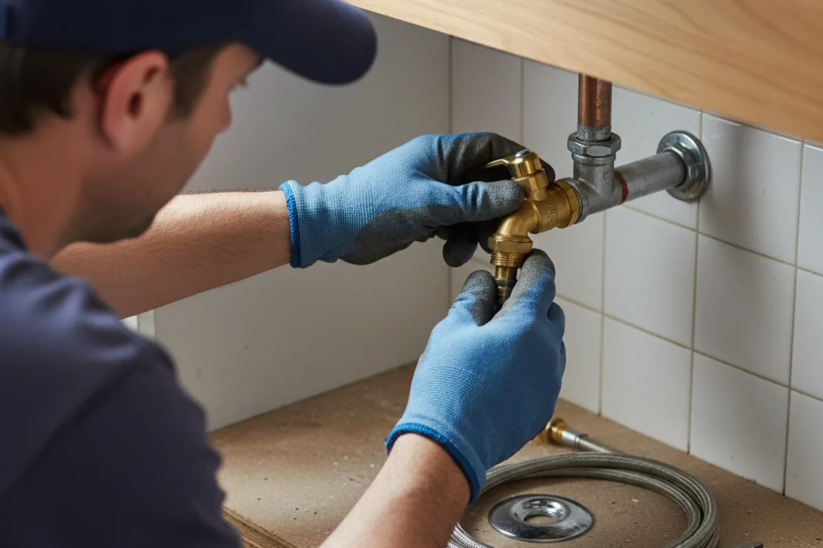 Shutoff valve and fitting work during Well Pump Repair in Virginia Beach